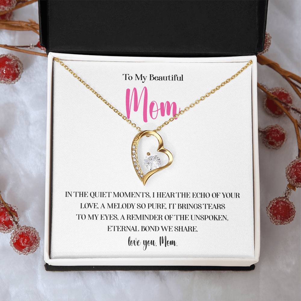 Necklace for Mom With Heartfelt Message Card & Gift Box