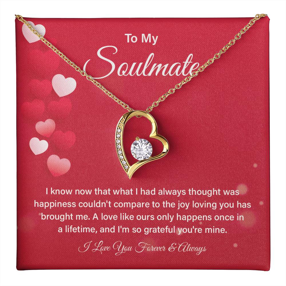 Soulmate Necklace Gift for Her – Box & Card Included