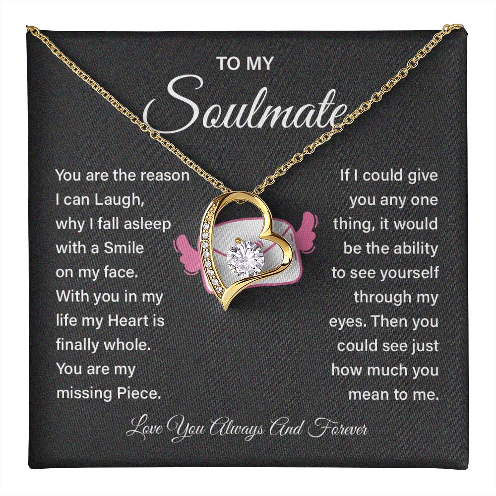 Soulmate Necklace Gift for Girlfriend – Love Message Box