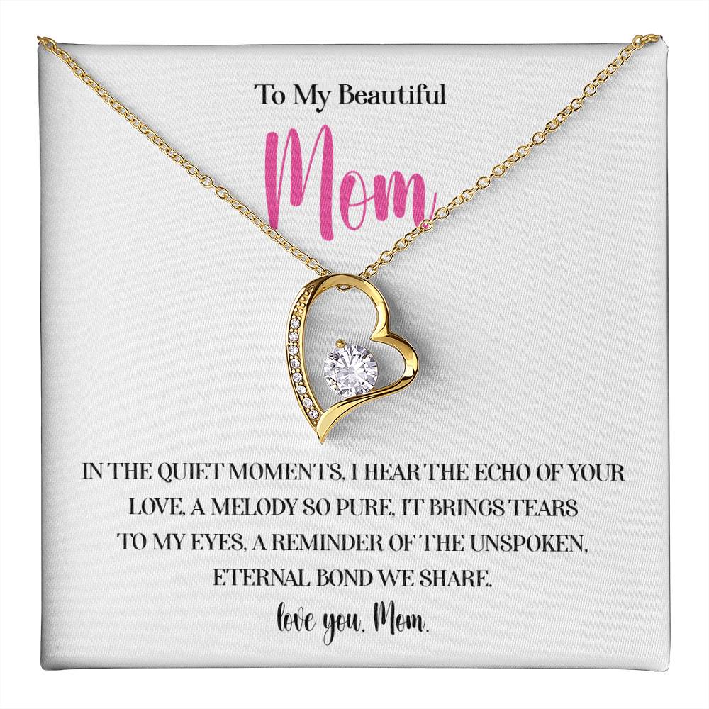 Necklace for Mom With Heartfelt Message Card & Gift Box