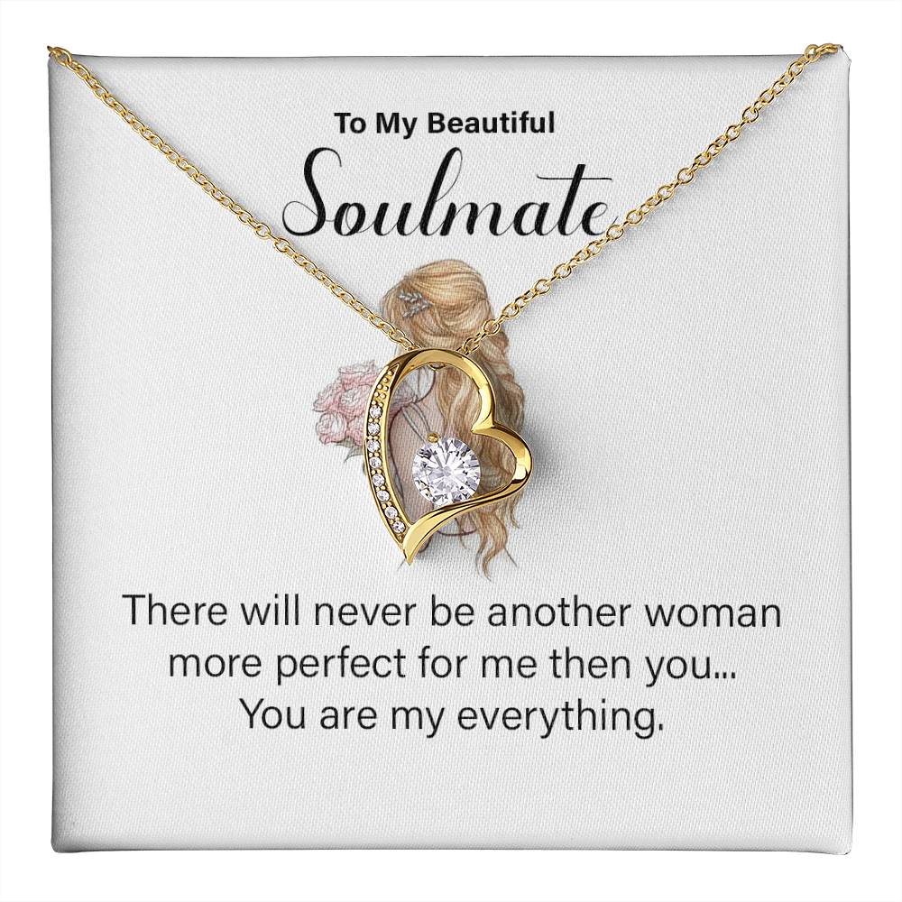 Soulmate Necklace for Wife – You Are My Everything Message Card