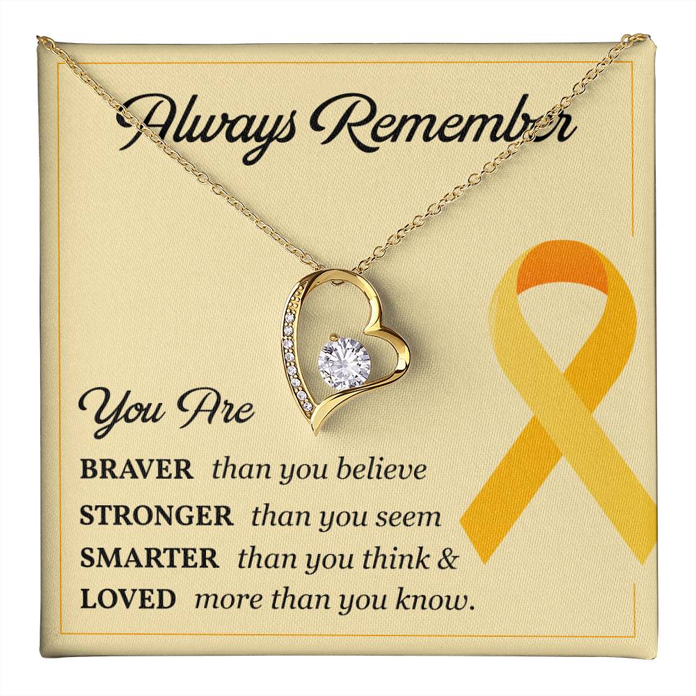 Childhood Cancer Gift for Her – Message Card Inside