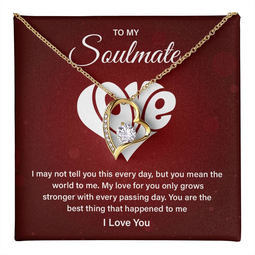 Soulmate Necklace Gift – Love Message Card Box