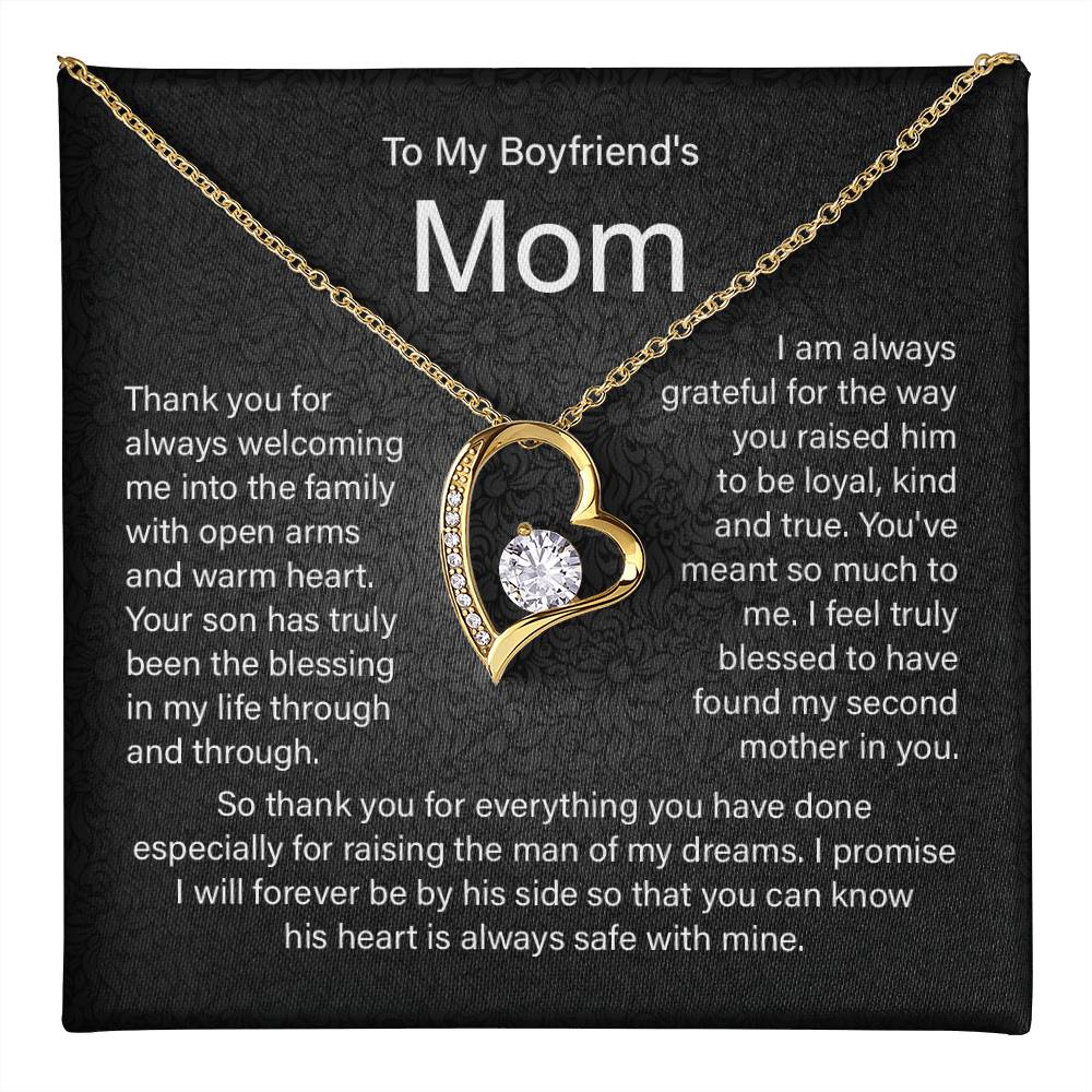 Boyfriend's Mom Necklace Gift From Girlfriend.