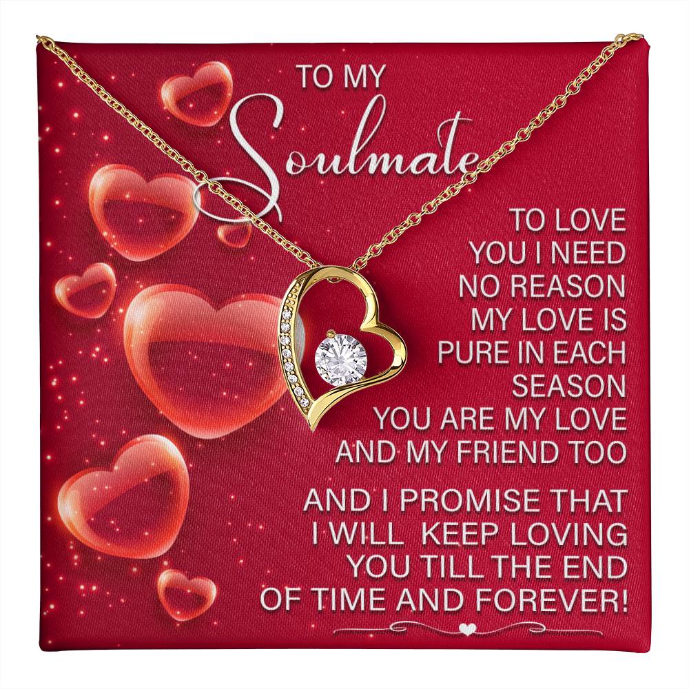 Romantic Soulmate Necklace Gift with Gift Box