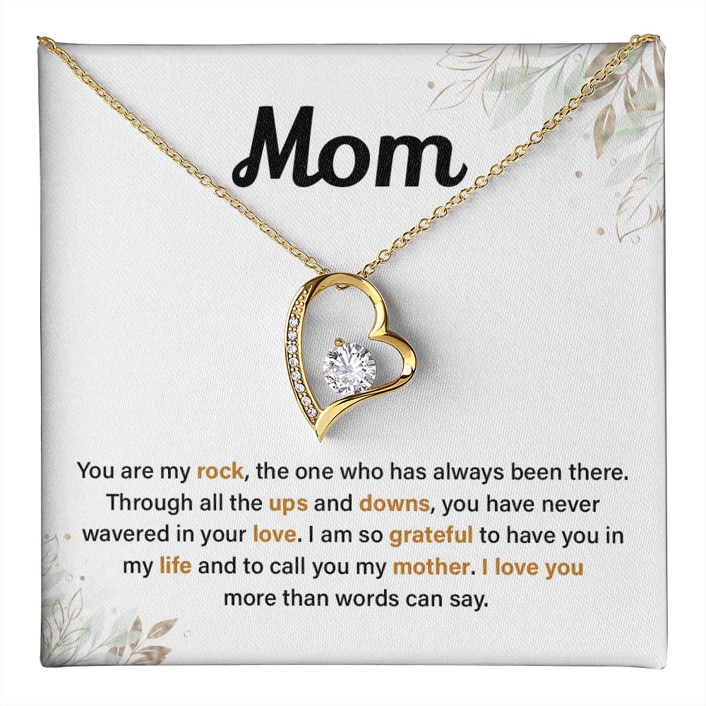 Mom Necklace Gift from Daughter or Son with Love Note