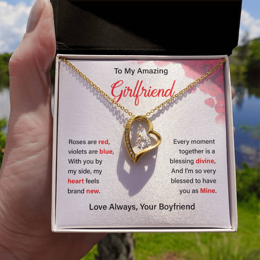 To my girlfriend Roses are red.