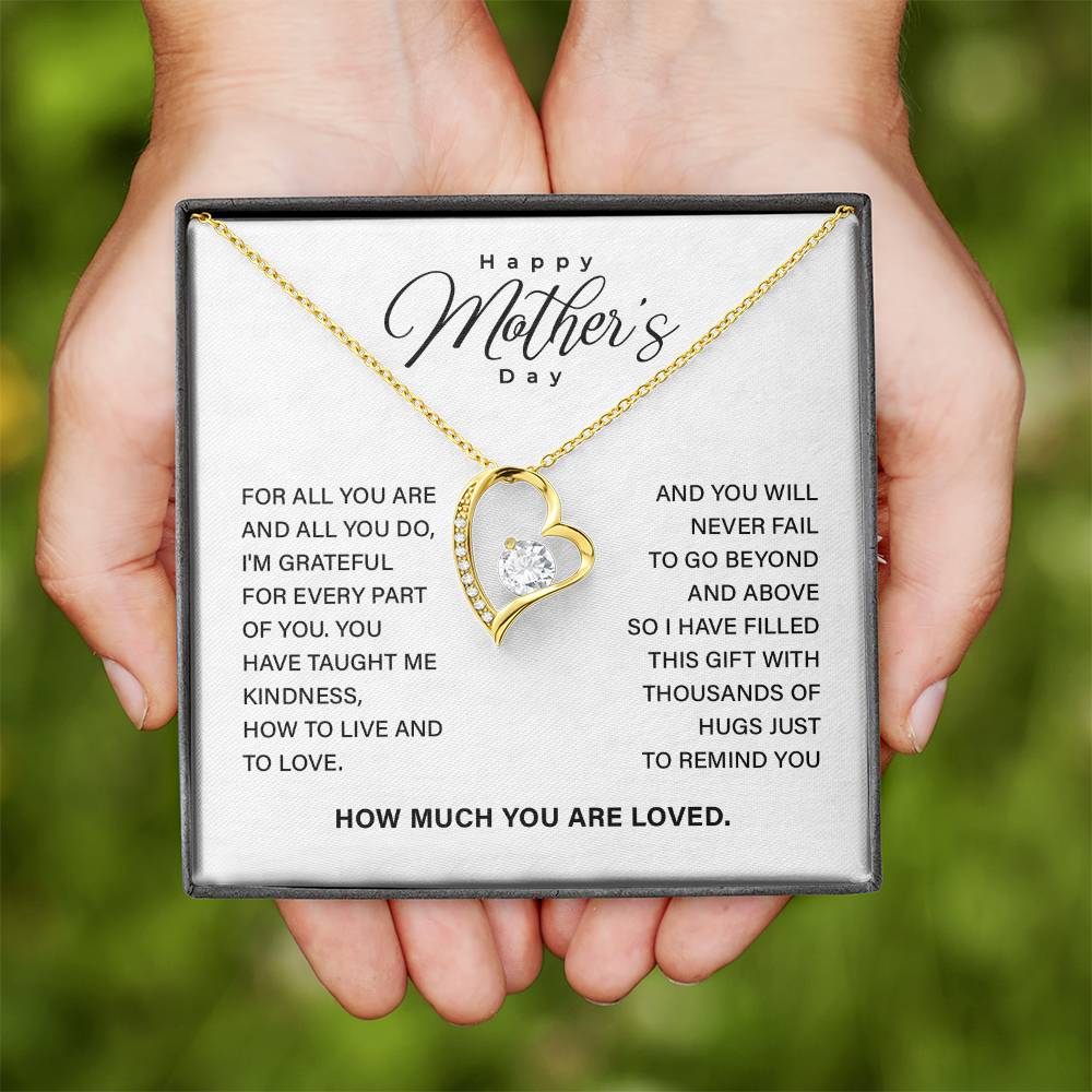 Mother’s Day Necklace Gift with Keepsake Message Card
