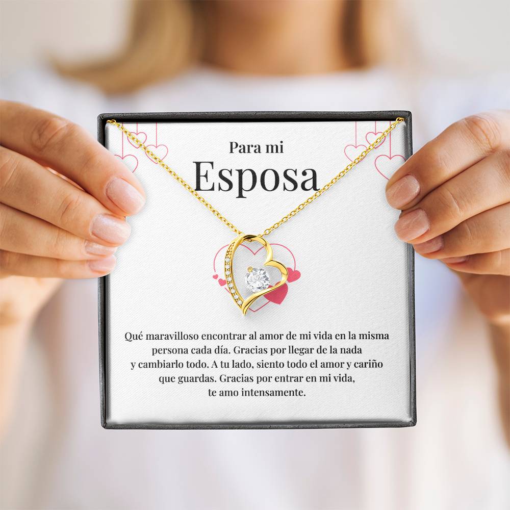 To My Wife Romantic Necklace with Gift Card