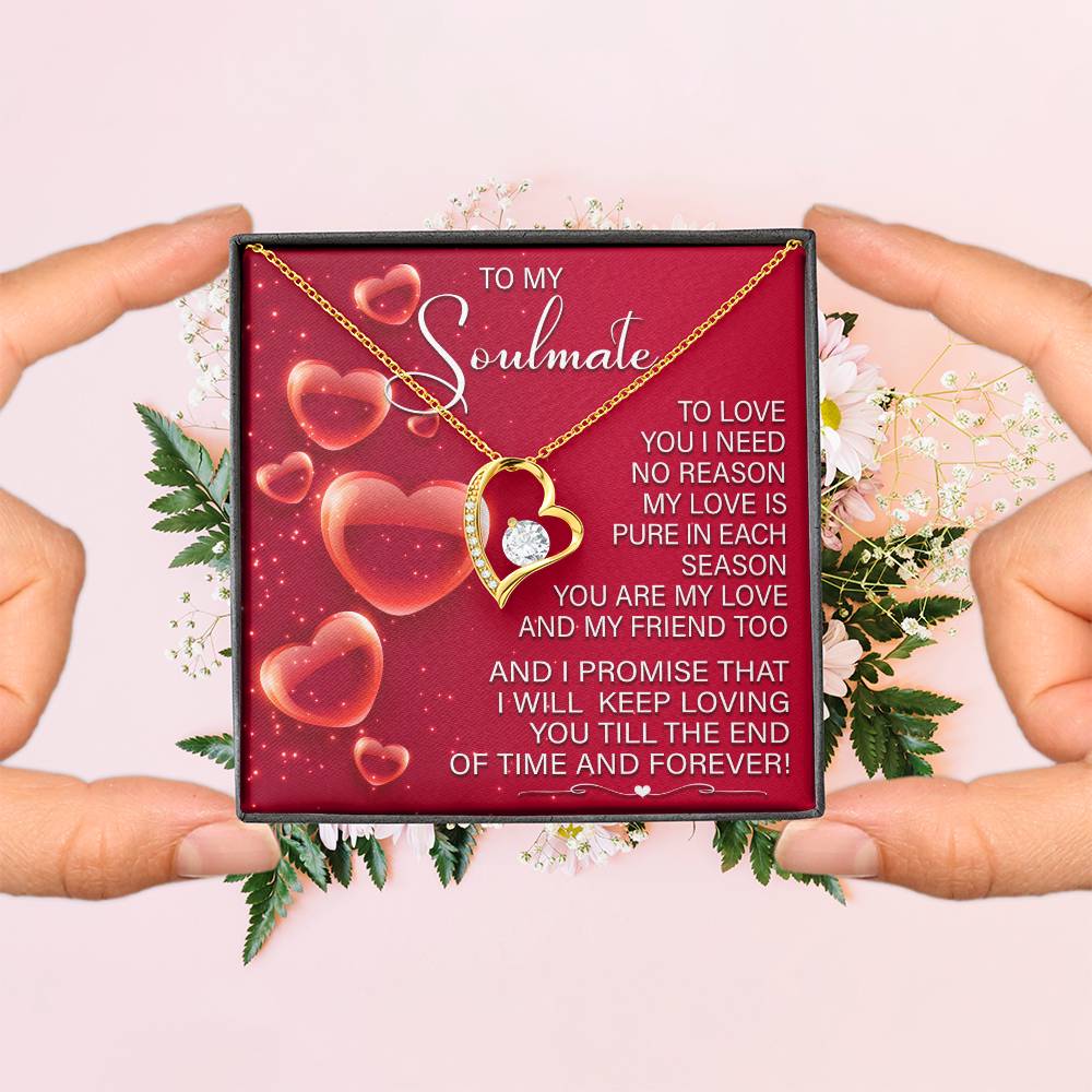 Romantic Soulmate Necklace Gift with Gift Box