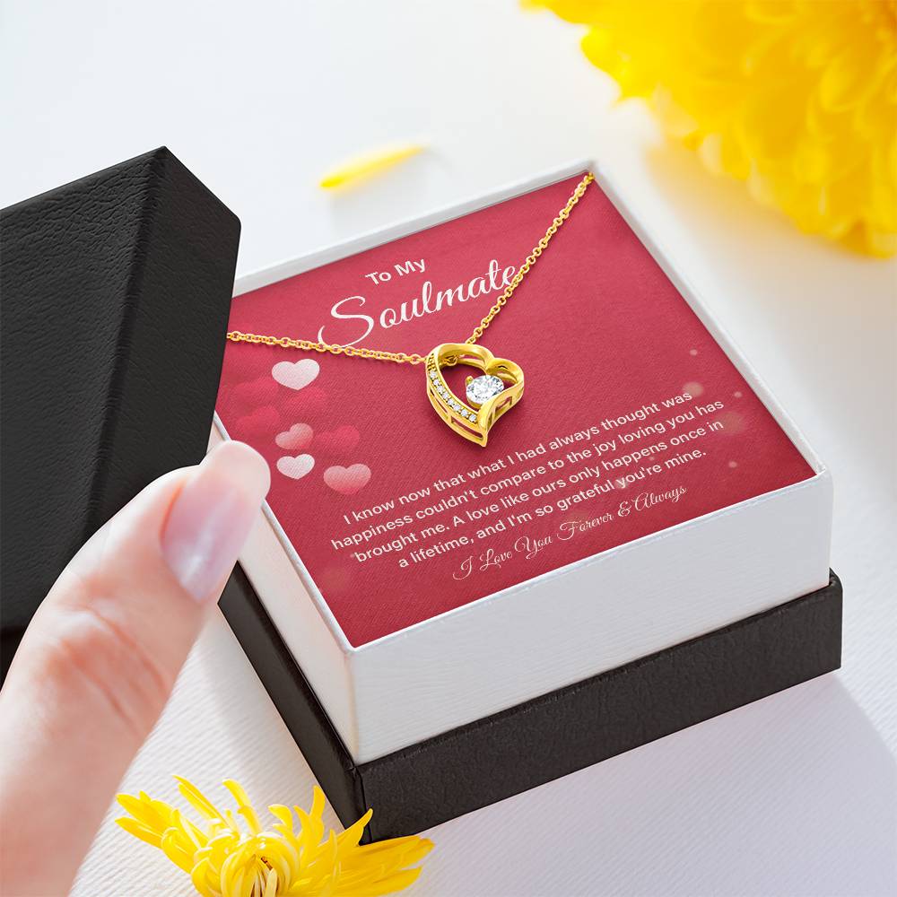 Soulmate Necklace Gift for Her – Box & Card Included