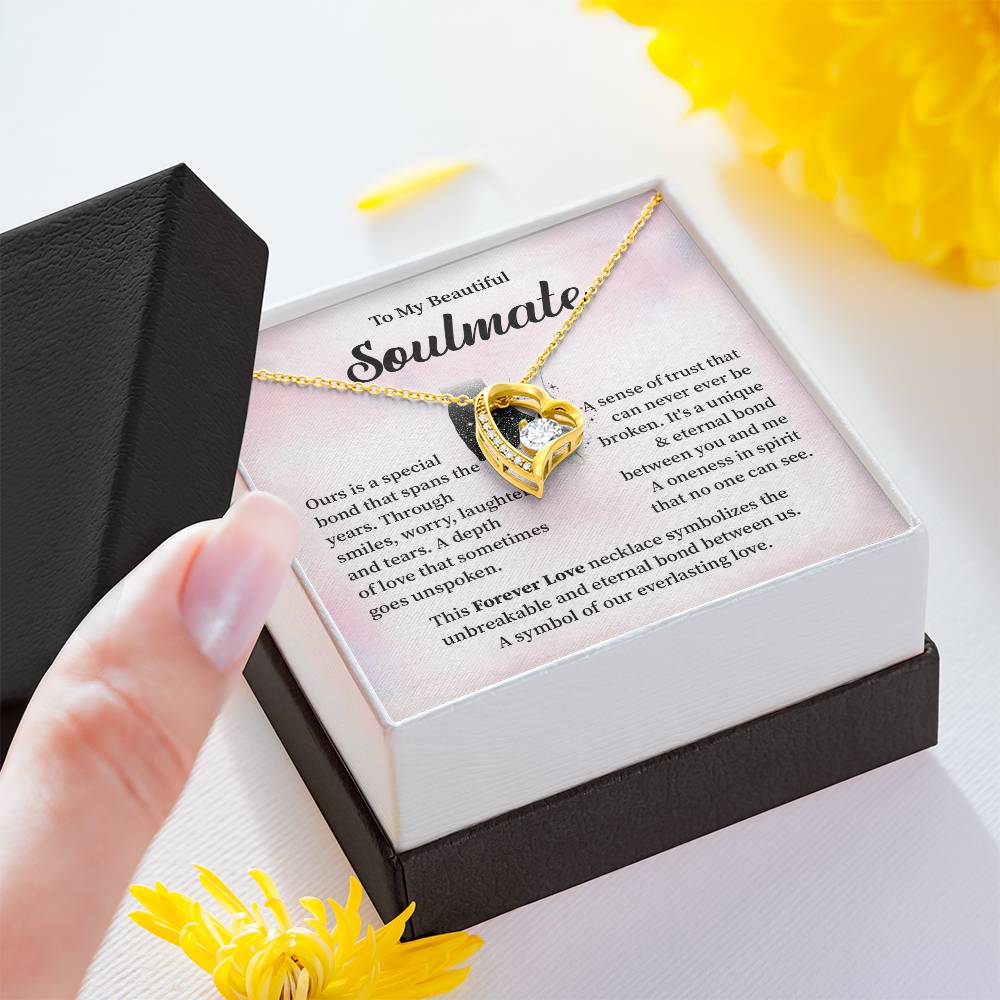 Soulmate Necklace Gift for Her – Message Card Box