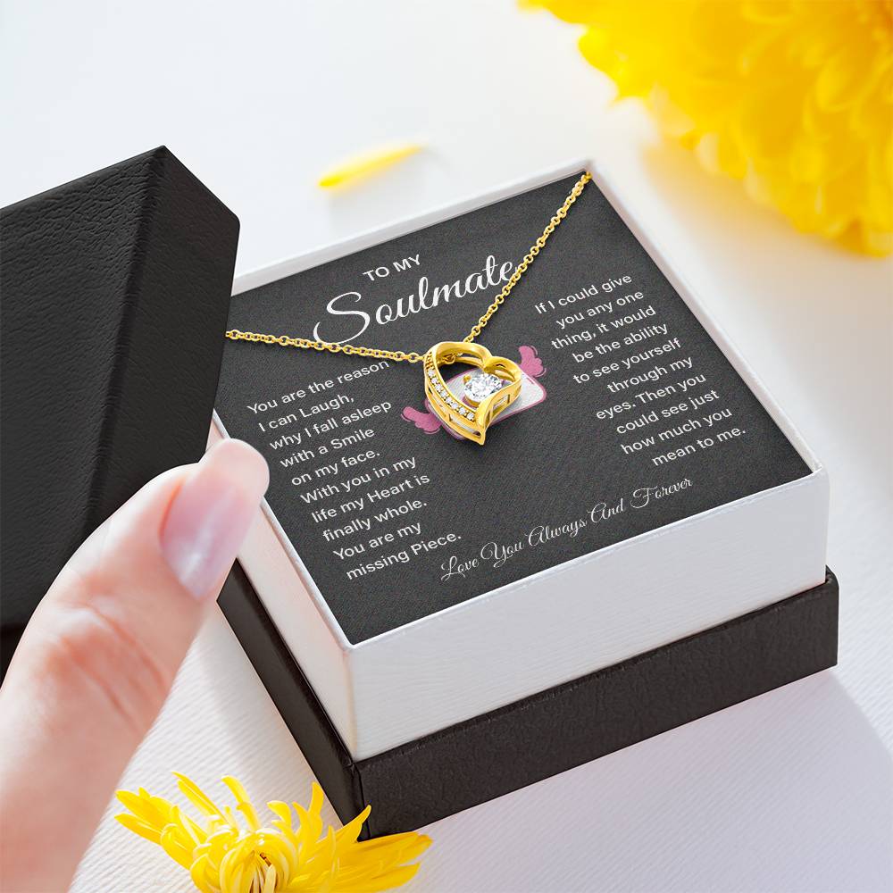 Soulmate Necklace Gift for Girlfriend – Love Message Box