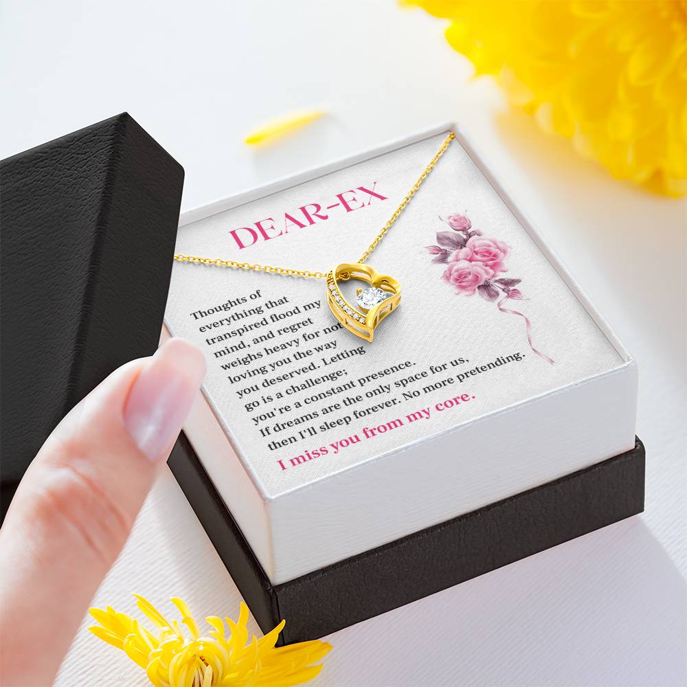 Gift for Ex-Lover – Regretful Necklace with Heartfelt Note