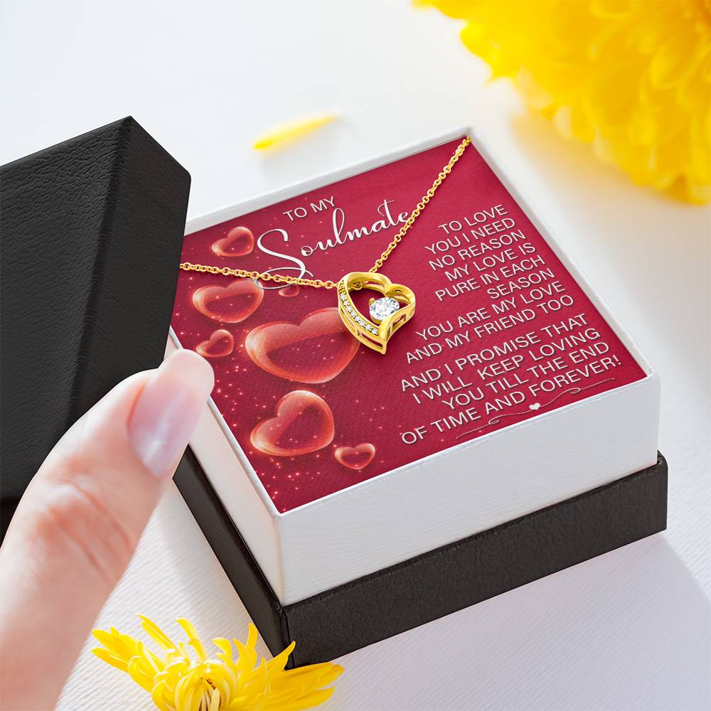 Romantic Soulmate Necklace Gift with Gift Box