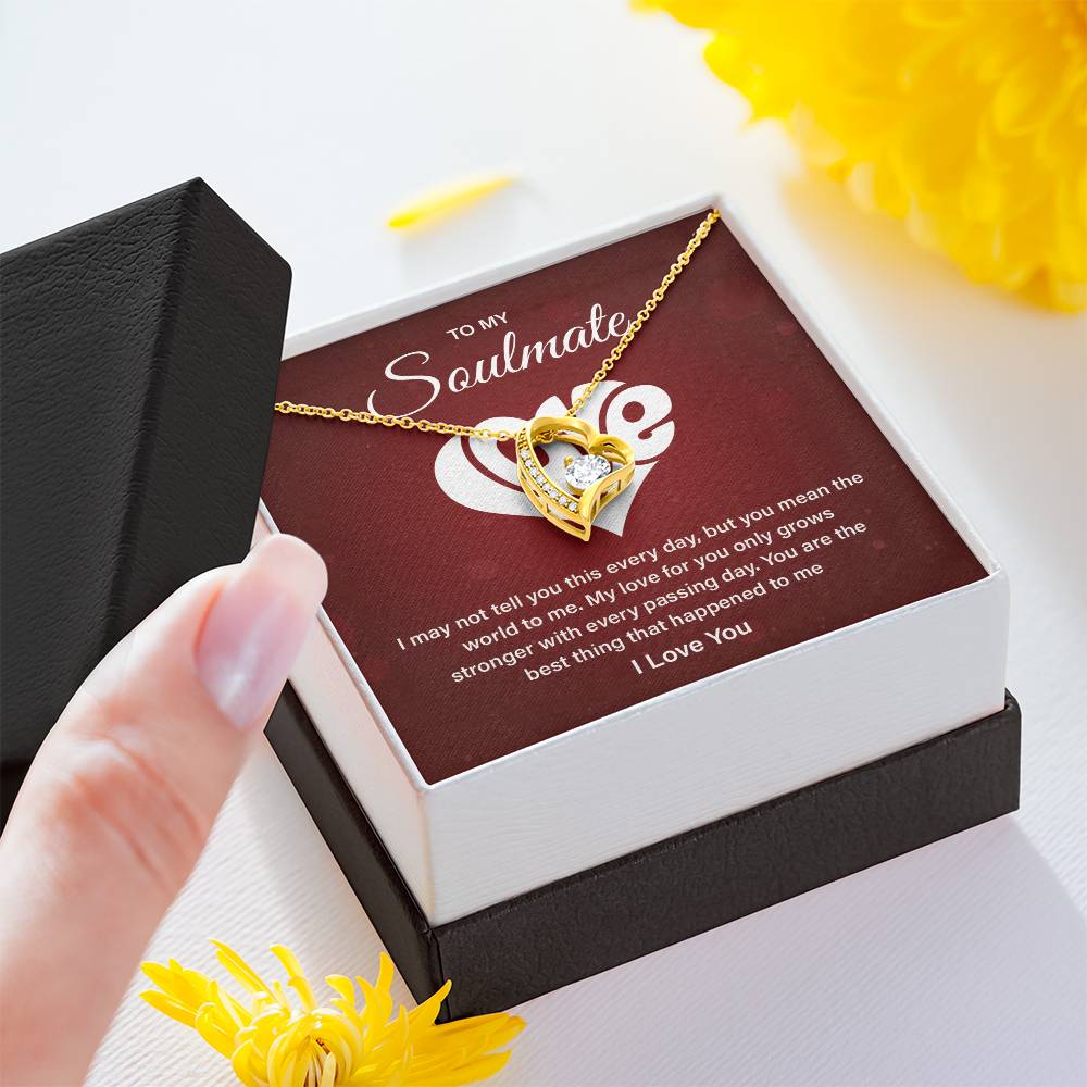 Soulmate Necklace Gift – Love Message Card Box