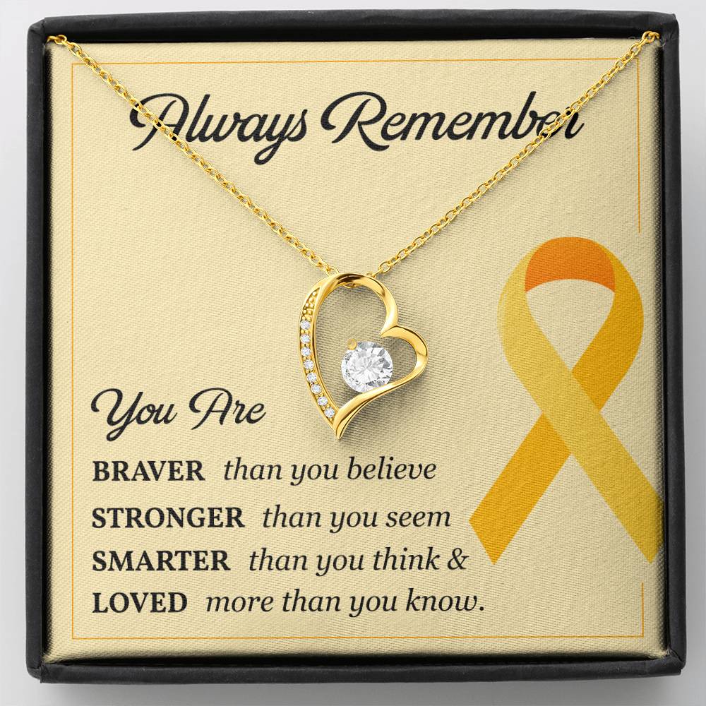 Childhood Cancer Gift for Her – Message Card Inside