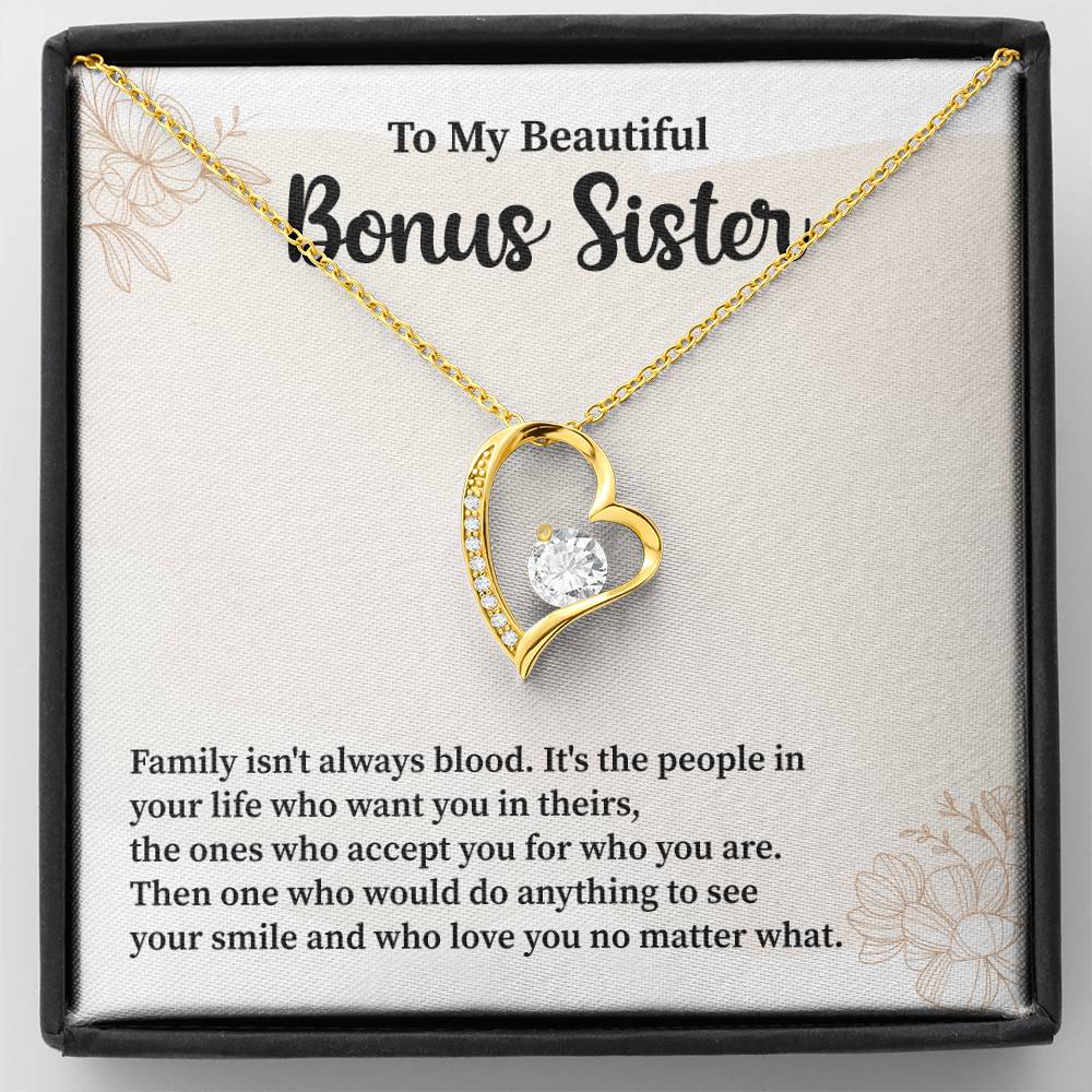 Bonus Sister Necklace Heartfelt Gift of Love