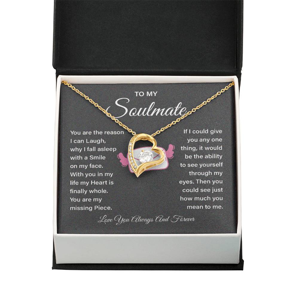 Soulmate Necklace Gift for Girlfriend – Love Message Box