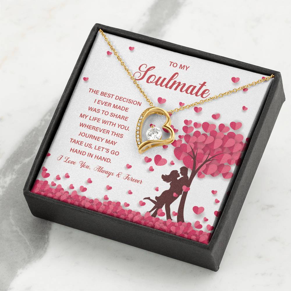 Soulmate Necklace Gift for Her – With Gift Box