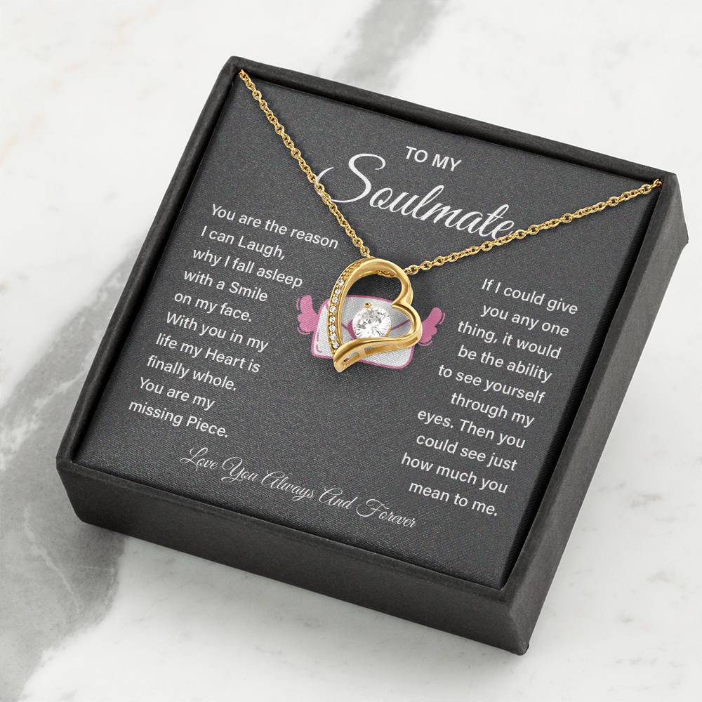 Soulmate Necklace Gift for Girlfriend – Love Message Box