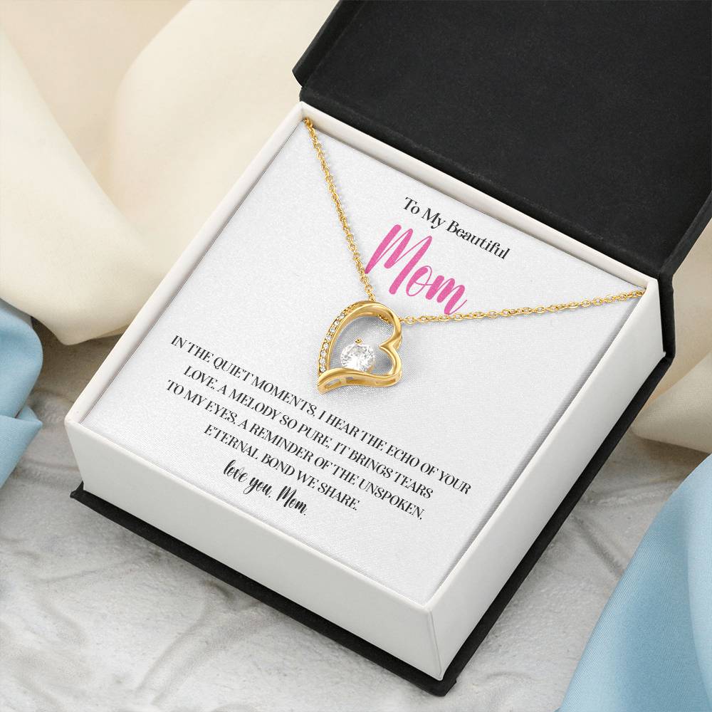 Necklace for Mom With Heartfelt Message Card & Gift Box