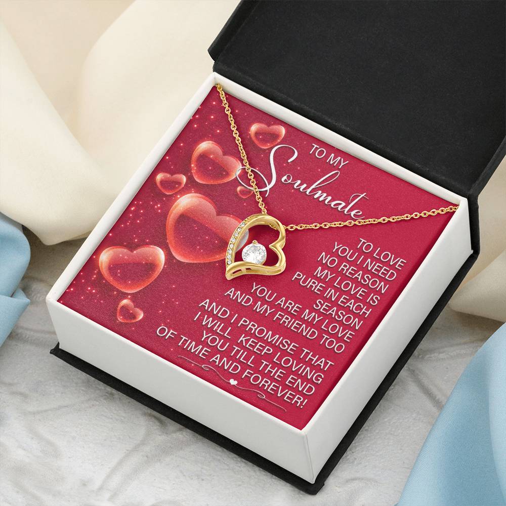 Romantic Soulmate Necklace Gift with Gift Box