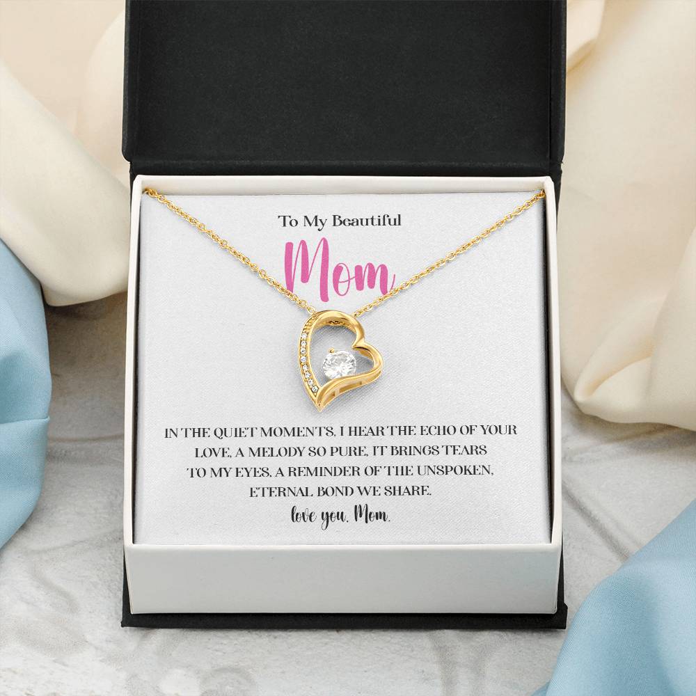 Necklace for Mom With Heartfelt Message Card & Gift Box