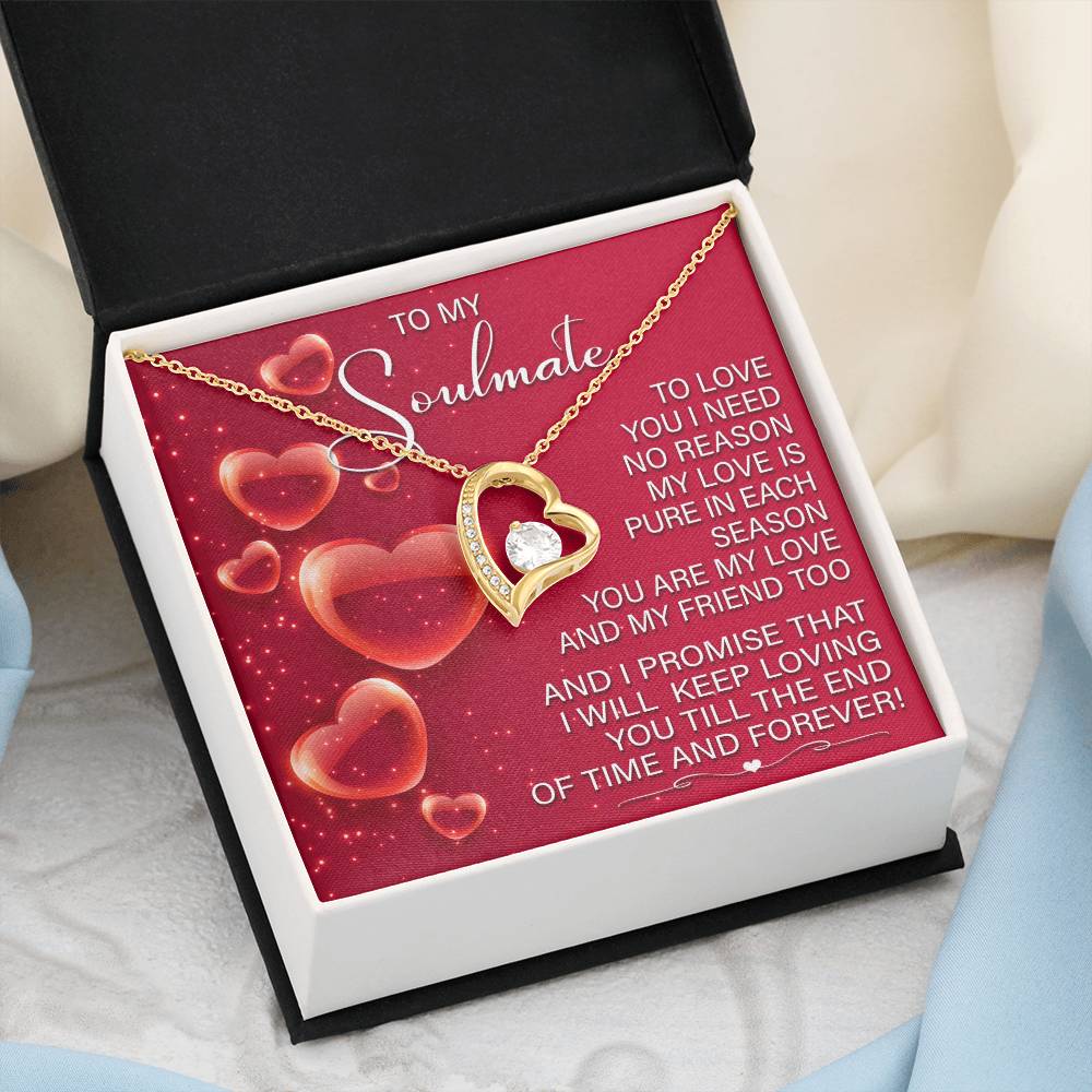 Romantic Soulmate Necklace Gift with Gift Box