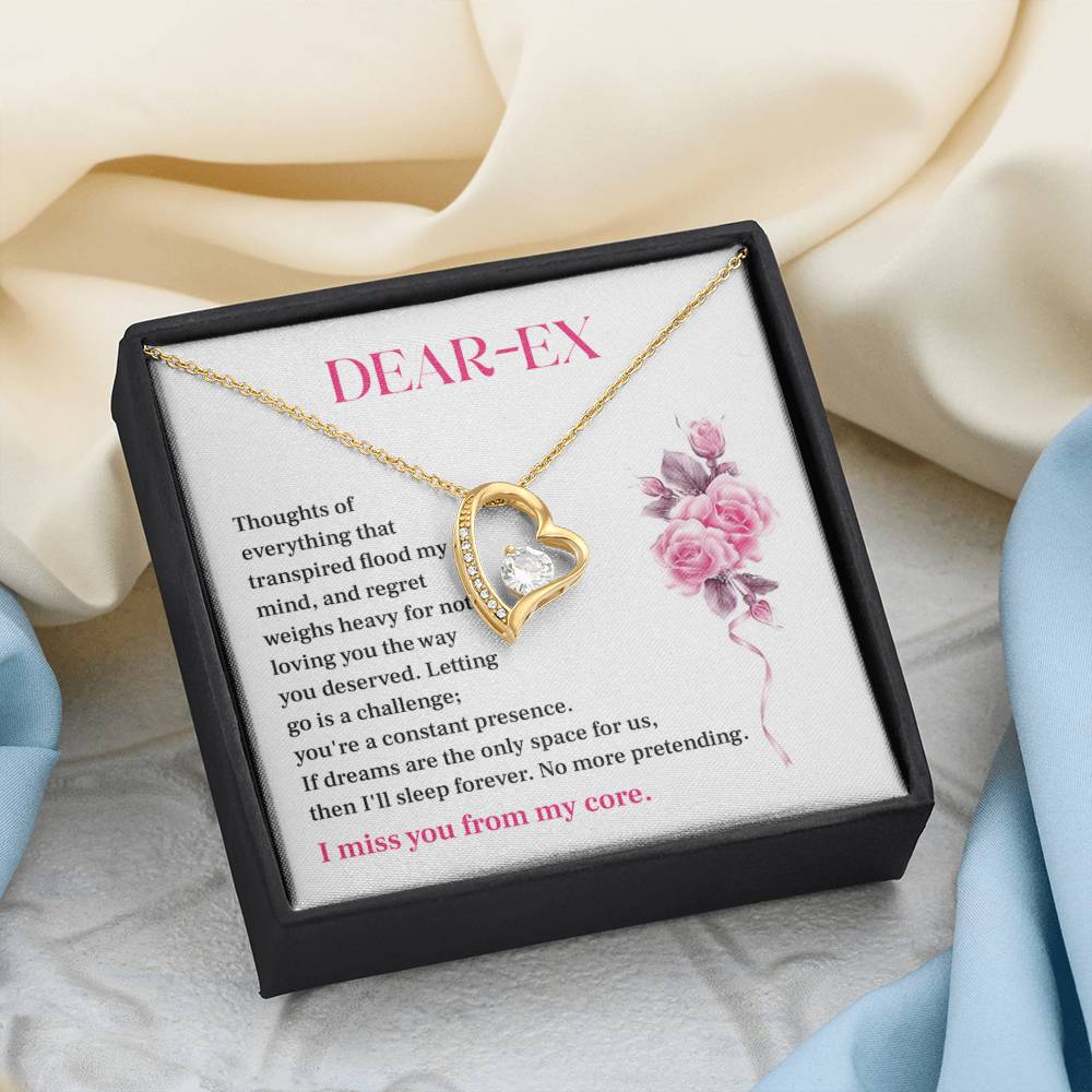 Gift for Ex-Lover – Regretful Necklace with Heartfelt Note