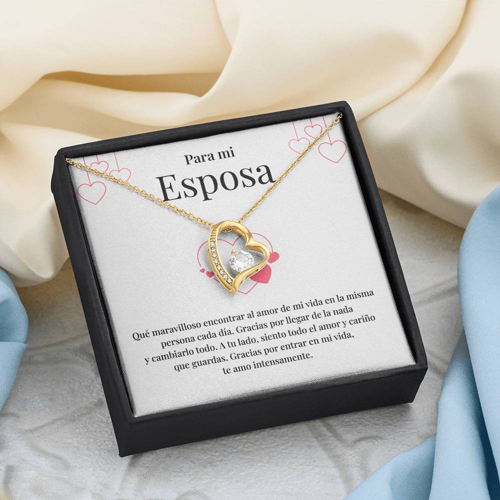 To My Wife Romantic Necklace with Gift Card