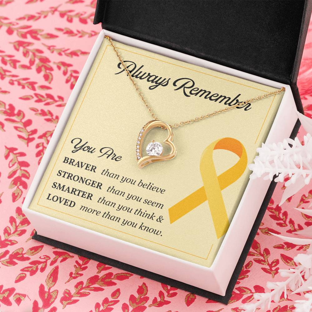 Childhood Cancer Gift for Her – Message Card Inside