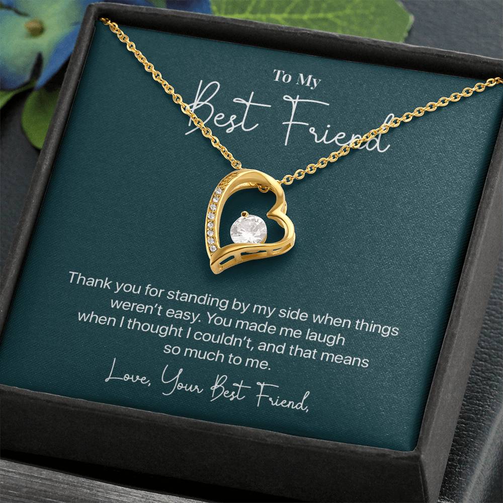To My Best Friend, Valentine's Day Necklace Gift Thank You For Your Unwavering Support Difficult Moments Jewelry Heartfelt Appreciation Gift Meaningful Gift Thankful For Your Friendship Necklace Our Beautiful Connection Jewelry Gift