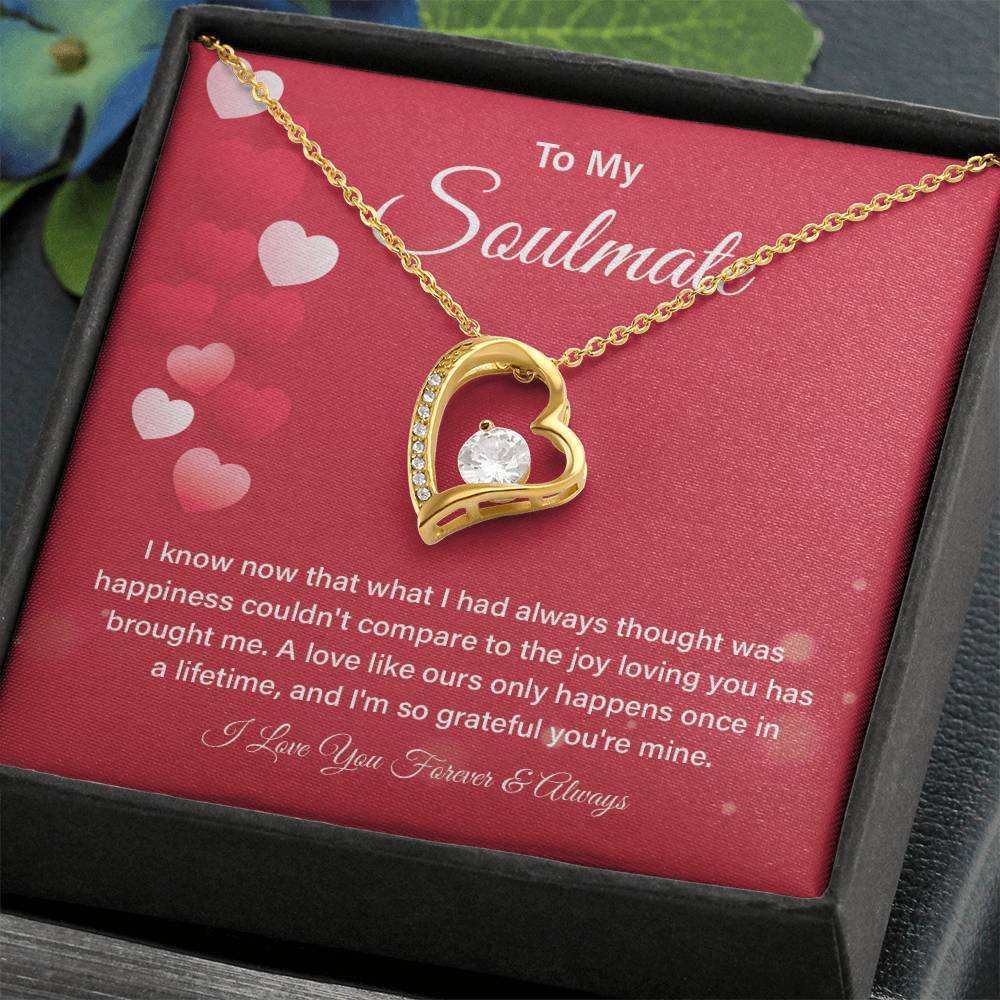 Soulmate Necklace Gift for Her – Box & Card Included