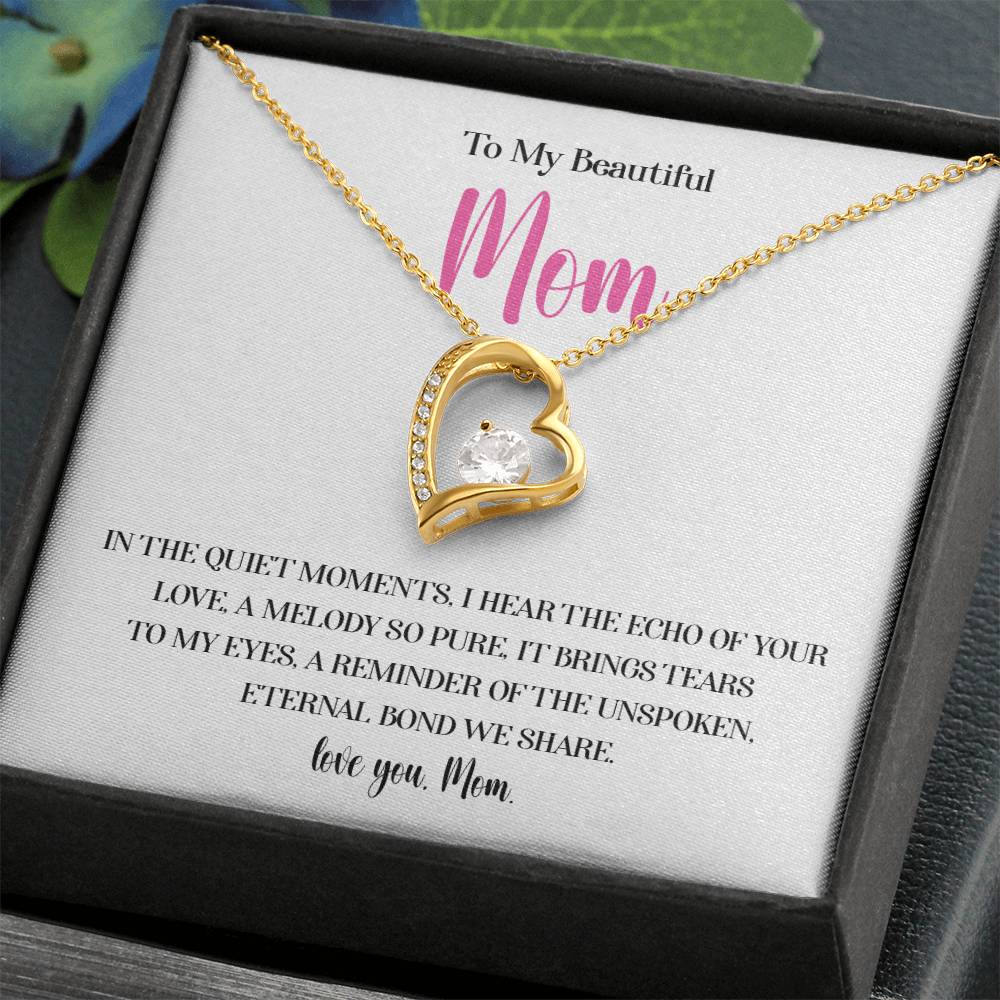Necklace for Mom With Heartfelt Message Card & Gift Box