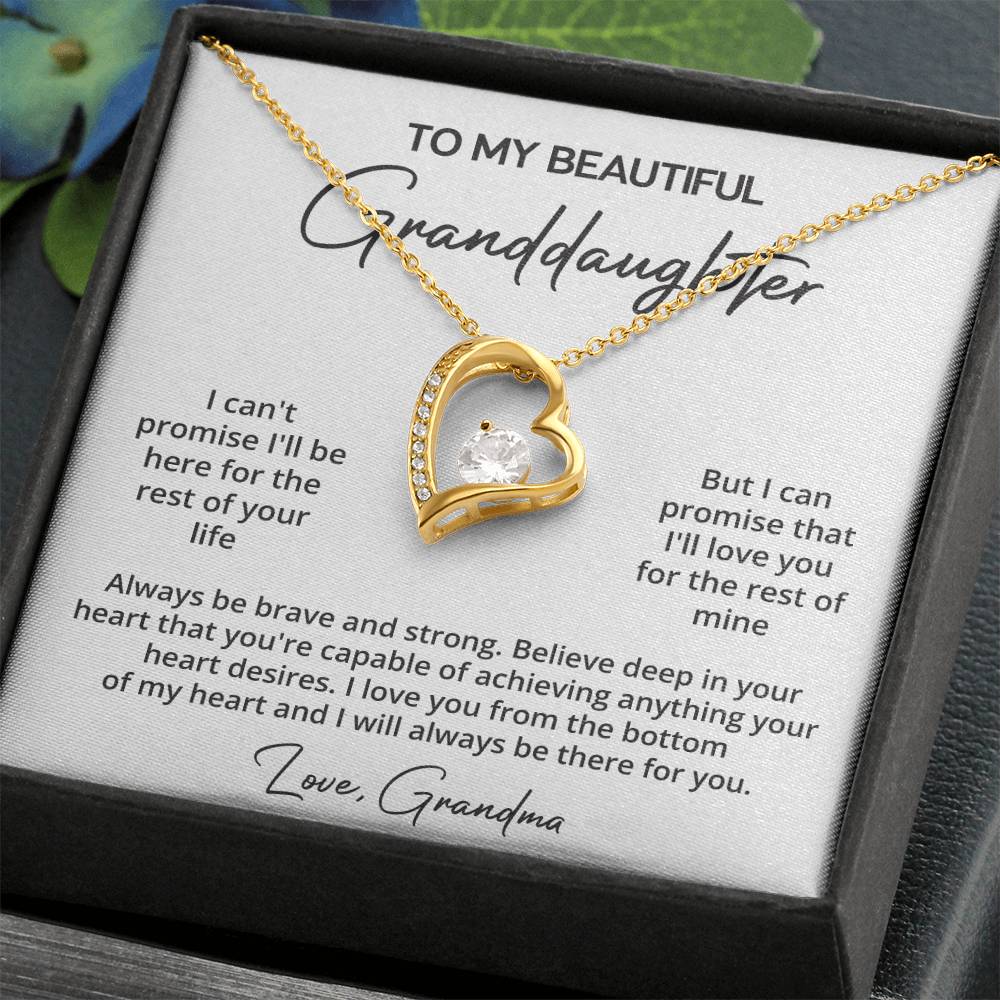 Granddaughter Necklace Gift from Grandma Gift Box