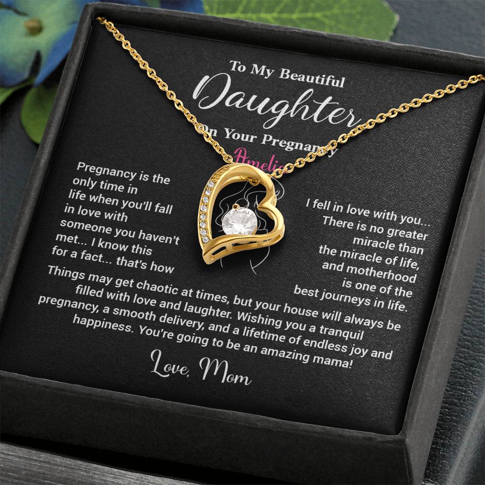 Daughter Pregnancy Necklace from Mom – Amelia Design