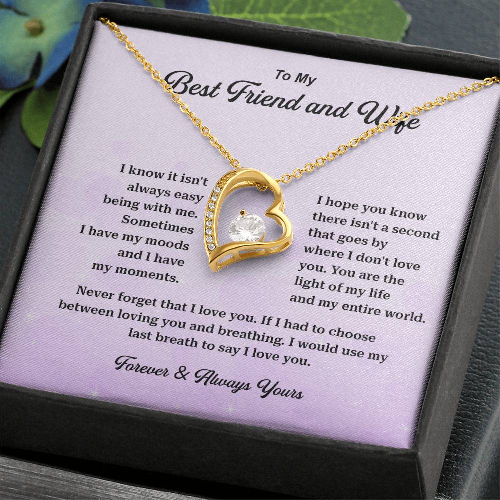 Wife Necklace Gift from Husband – Best Friend Message
