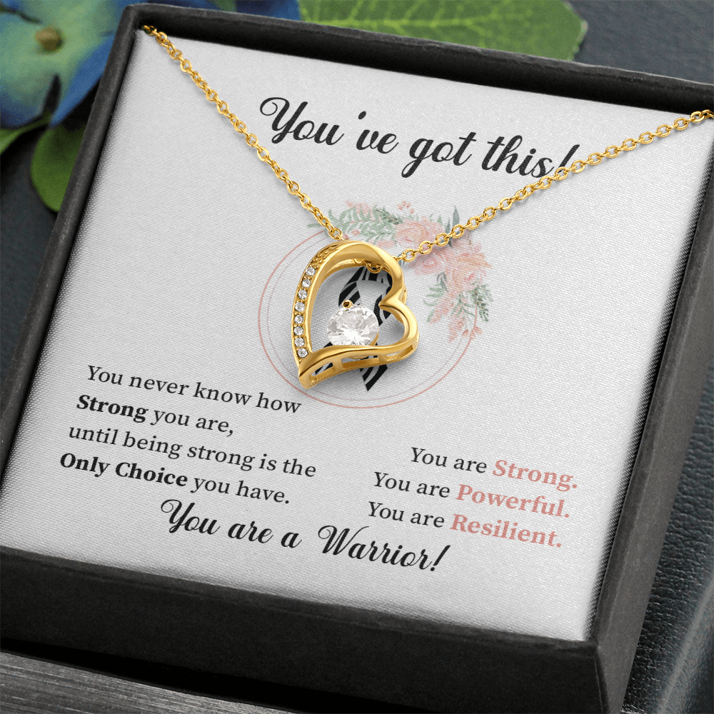 Carcinoid Cancer - Zebra Ribbon Awareness Warrior Necklace