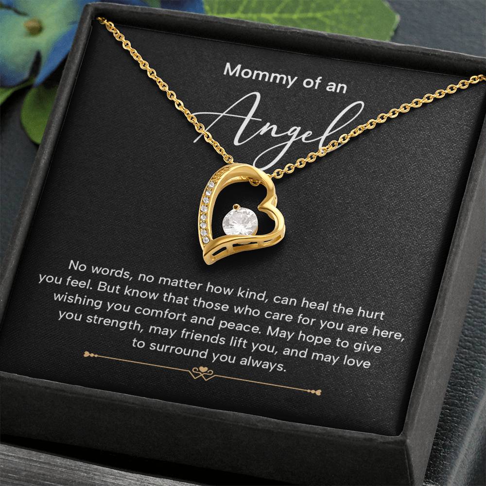 Mommy Of An Angel Necklace – Heartfelt Memorial Jewelry Gift, May Love Surround You Always, Sentimental Keepsake For Comfort And Strength