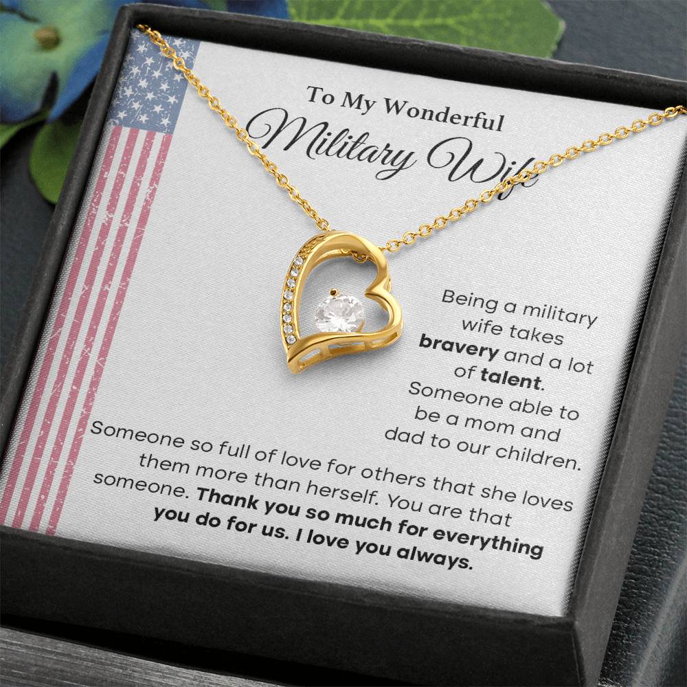 Military Wife Appreciation Gift with Message Card