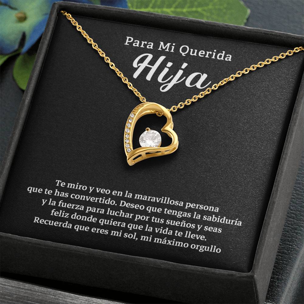 Collar Para Mi Hija – Mensaje de Amor y Orgullo de Papá o Mamá