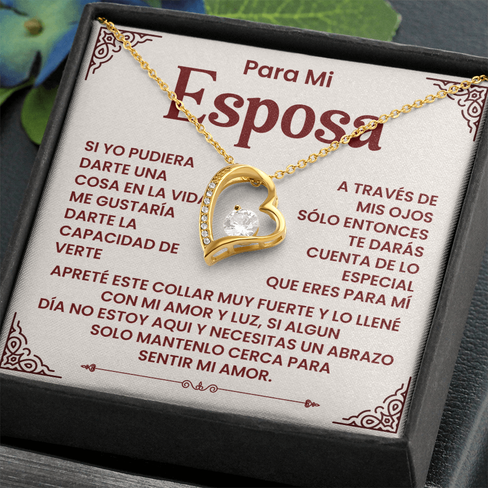 Para Mi Esposa - Un Collar Lleno De Amor, Luz Y Un Abrazo Que Siempre Te Acompaña