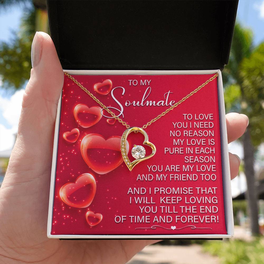 Romantic Soulmate Necklace Gift with Gift Box