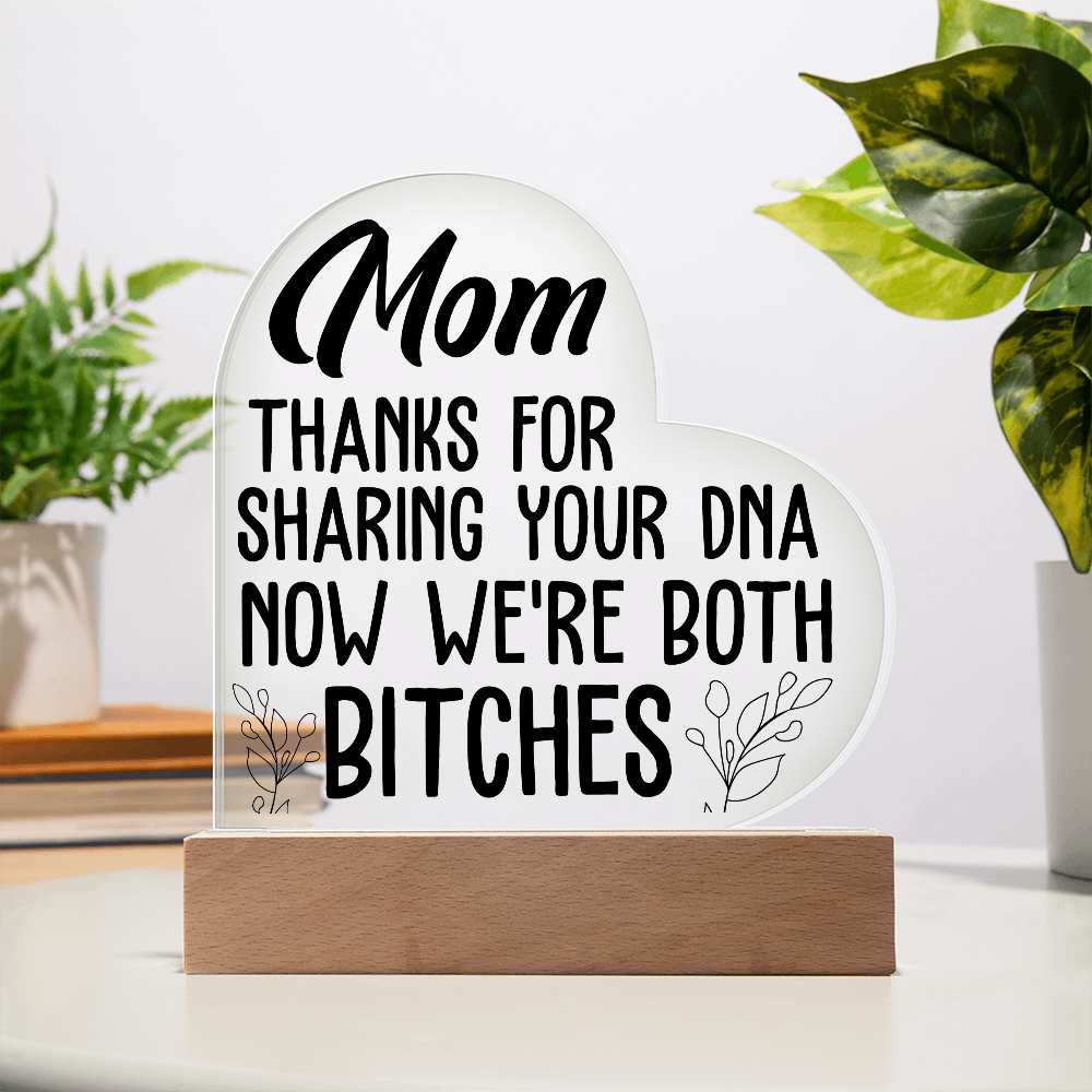 Funny Mom Acrylic Gift - LED Light Up Acrylic Plaque - Best Mom Gift