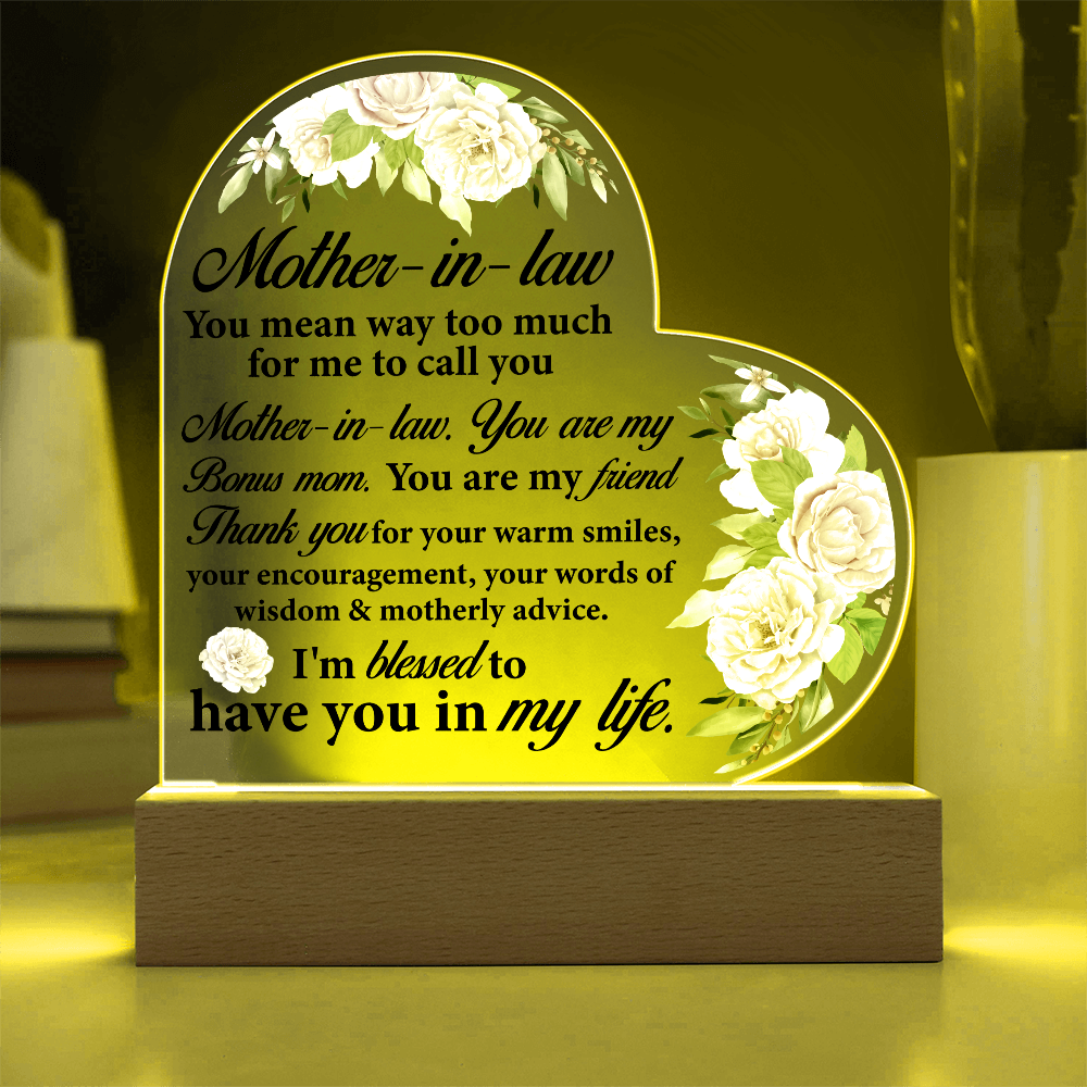 Thank You Gift for Mother-in-law Wedding or Mother's Day Gift