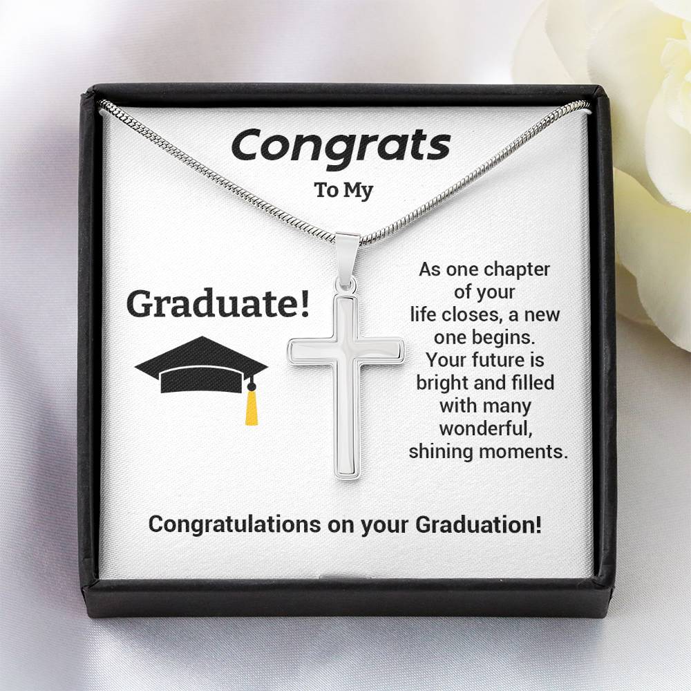Christian Cross Necklace Graduation Gift