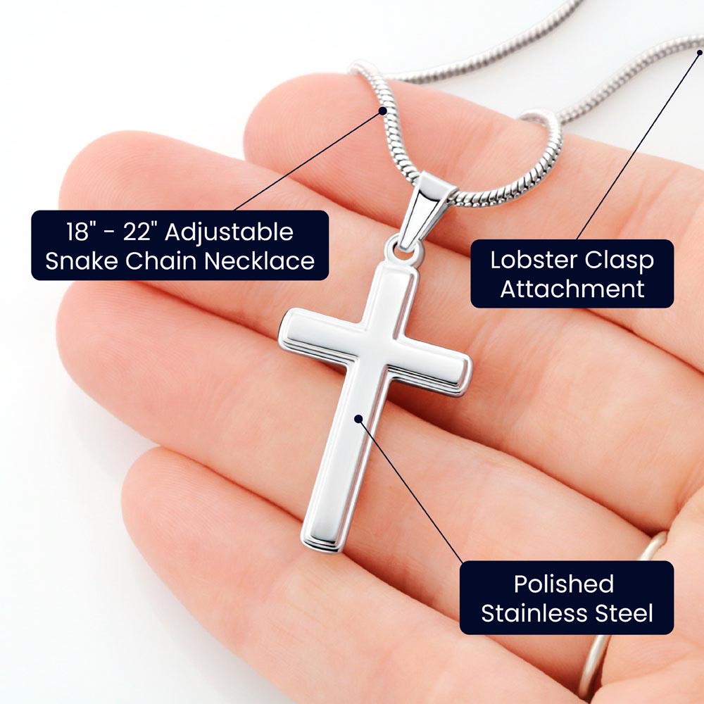 First Holy Communion Cross Necklace Gift for Boys and Girls