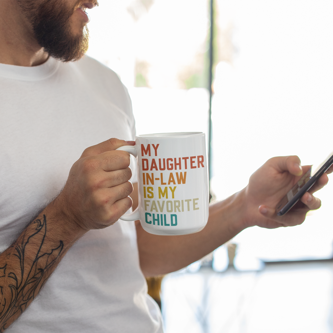 Funny Daughter-in-Law Gift Mug – Favorite Child Coffee Cup for In-Laws