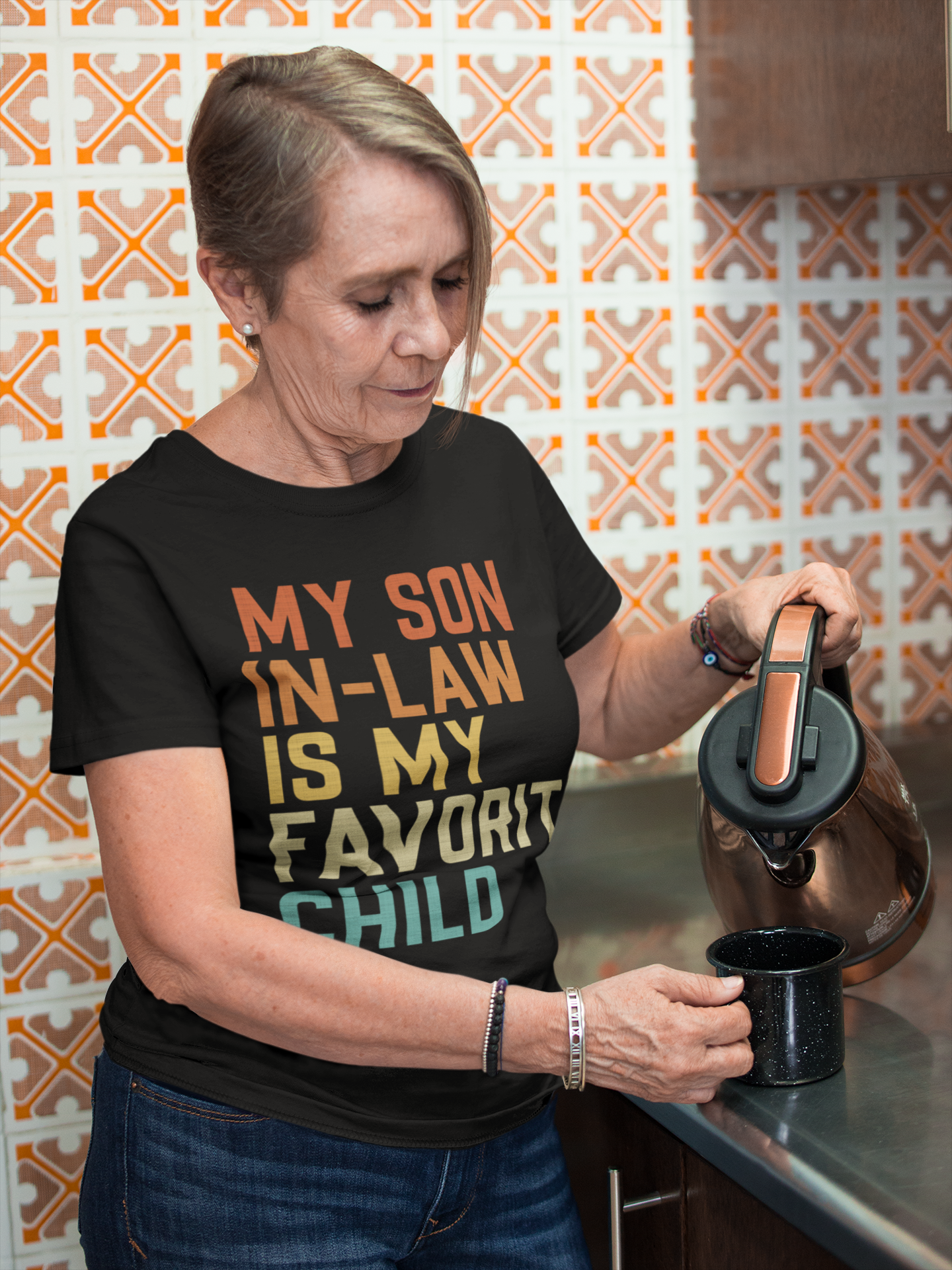 My Son-In-Law Is My Favorite Child - Funny Tshirt for Mother in Law or Father in Law